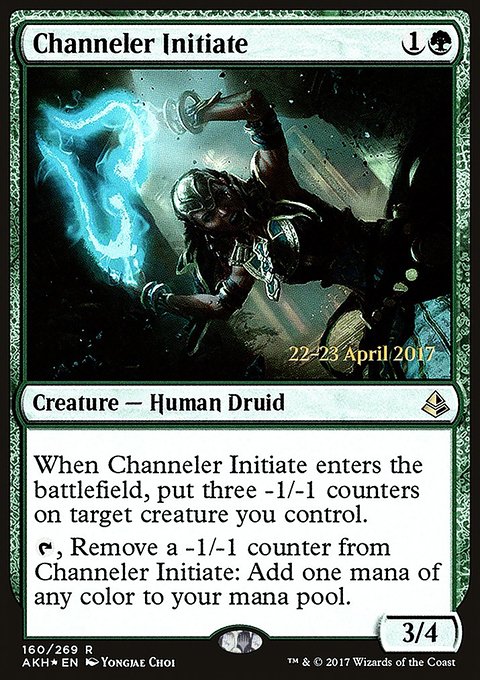 Channeler Initiate, Amonkhet Promos #160s, Magic: The Gathering card