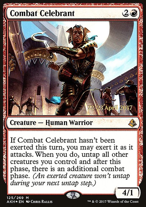 Combat Celebrant, Amonkhet Promos #125s, Magic: The Gathering card