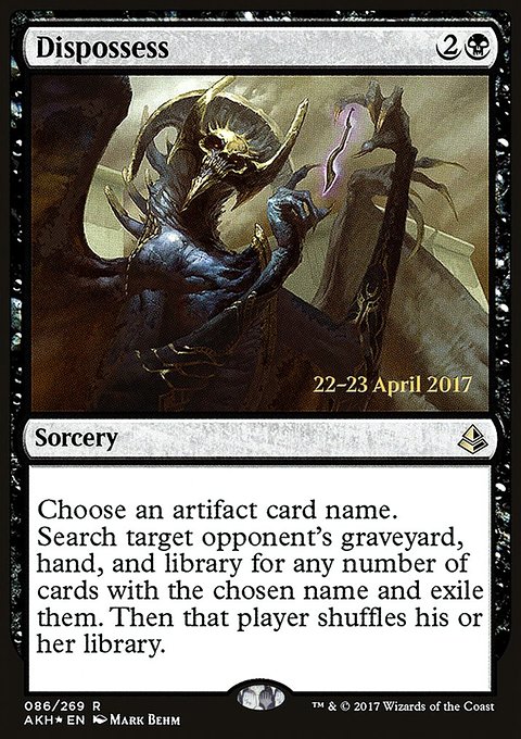 Dispossess, Amonkhet Promos #86s, Magic: The Gathering card
