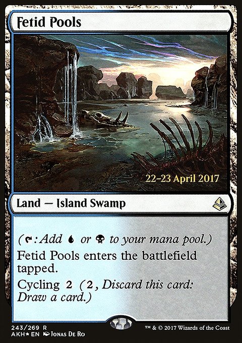 Fetid Pools, Amonkhet Promos #243s, Magic: The Gathering card