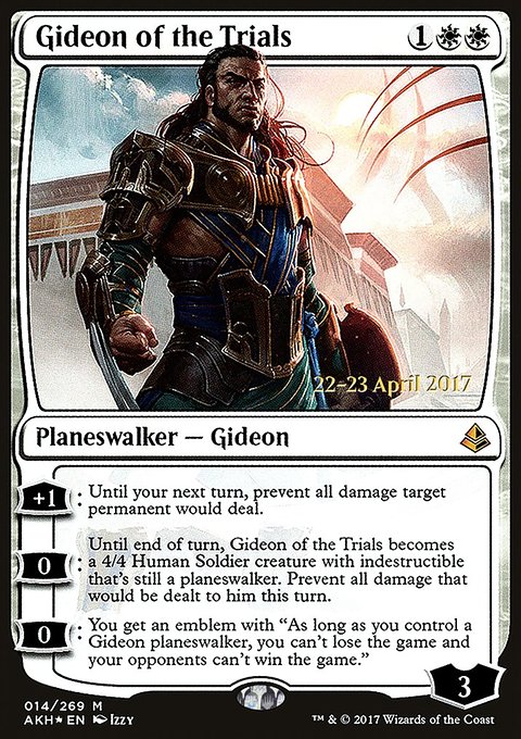 Gideon of the Trials, Amonkhet Promos #14s, Magic: The Gathering card