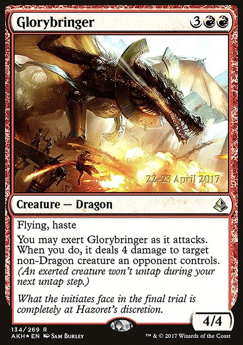 Glorybringer, Amonkhet Promos #134s, Magic: The Gathering card