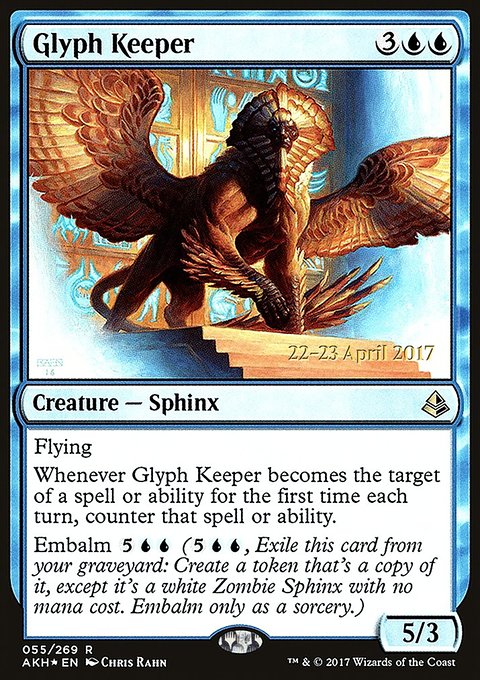 Glyph Keeper, Amonkhet Promos #55s, Magic: The Gathering card