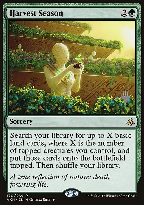 Harvest Season, Amonkhet Promos #170p, Magic: The Gathering card