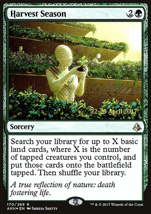 Harvest Season, Amonkhet Promos #170s, Magic: The Gathering card