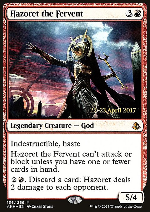 Hazoret the Fervent, Amonkhet Promos #136s, Magic: The Gathering card