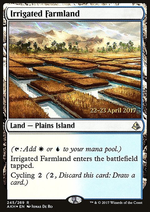 Irrigated Farmland, Amonkhet Promos #245s, Magic: The Gathering card