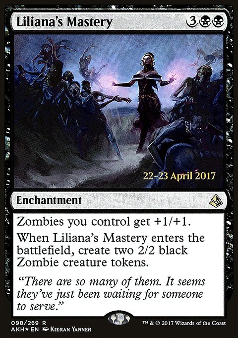 Liliana's Mastery, Amonkhet Promos #98s, Magic: The Gathering card