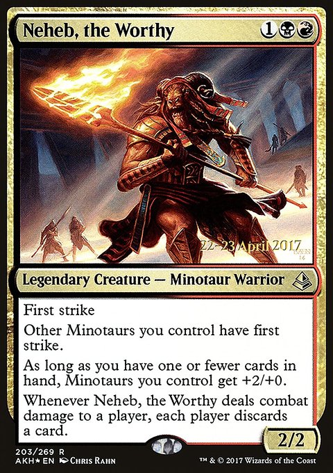 Neheb, the Worthy, Amonkhet Promos #203s, Magic: The Gathering card