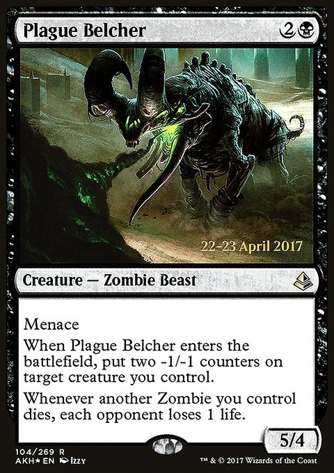 Plague Belcher, Amonkhet Promos #104s, Magic: The Gathering card