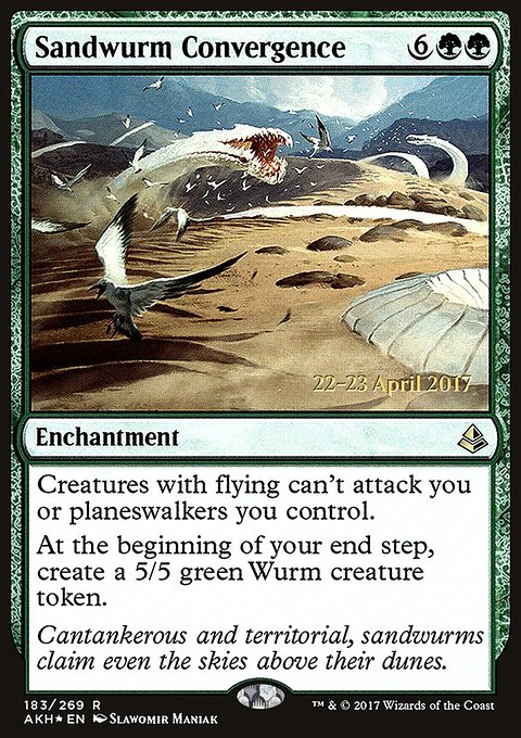 Sandwurm Convergence, Amonkhet Promos #183s, Magic: The Gathering card