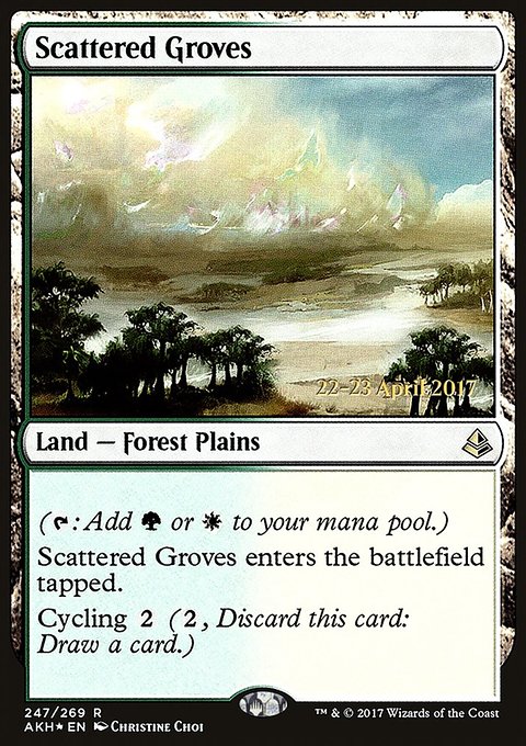 Scattered Groves, Amonkhet Promos #247s, Magic: The Gathering card