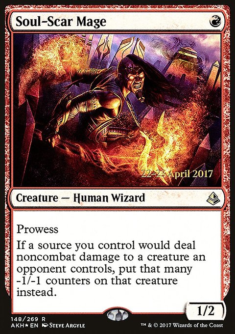 Soul-Scar Mage, Amonkhet Promos #148s, Magic: The Gathering card