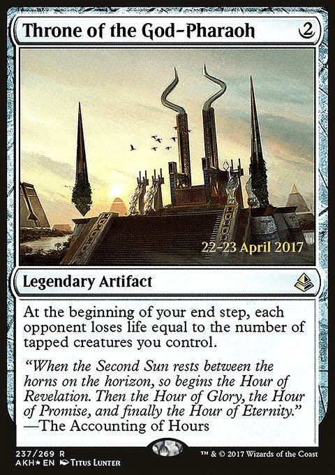 Throne of the God-Pharaoh, Amonkhet Promos #237s, Magic: The Gathering card