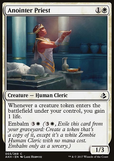 Anointer Priest, Amonkhet #3, Magic: The Gathering card