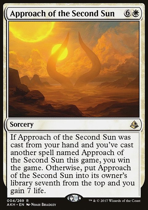 Approach of the Second Sun, Amonkhet #4, Magic: The Gathering card