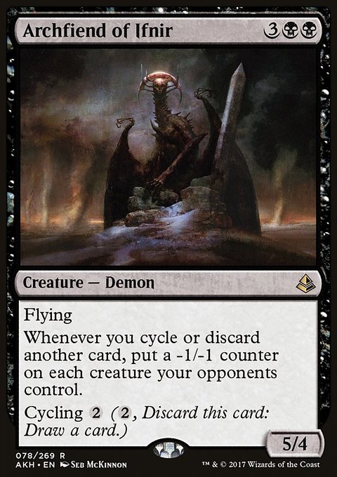 Archfiend of Ifnir, Amonkhet #78, Magic: The Gathering card