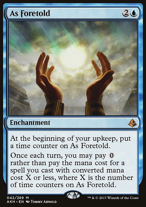 As Foretold, Amonkhet #42, Magic: The Gathering card