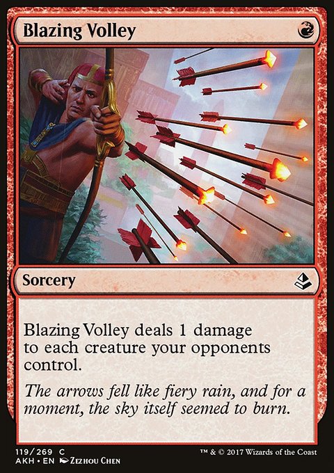 Blazing Volley, Amonkhet #119, Magic: The Gathering card