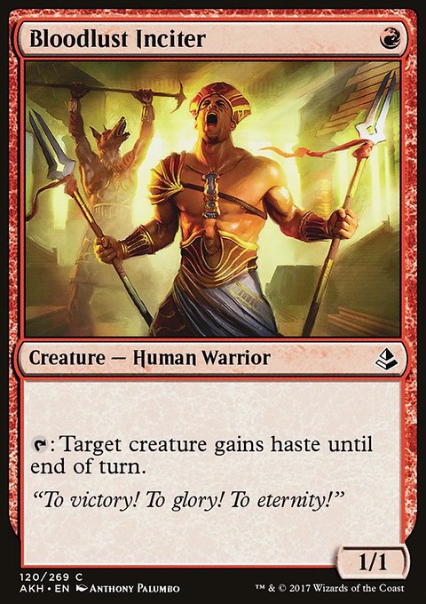Bloodlust Inciter, Amonkhet #120, Magic: The Gathering card