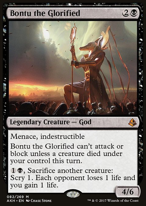 Bontu the Glorified, Amonkhet #82, Magic: The Gathering card