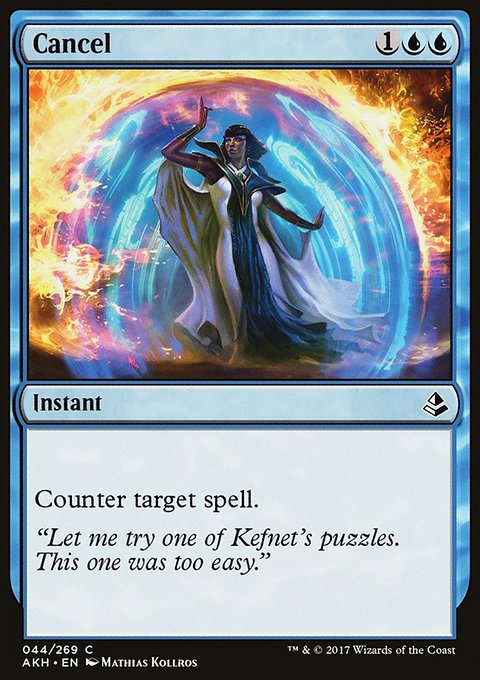 Cancel, Amonkhet #44, Magic: The Gathering card