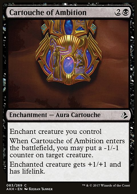 Cartouche of Ambition, Amonkhet #83, Magic: The Gathering card