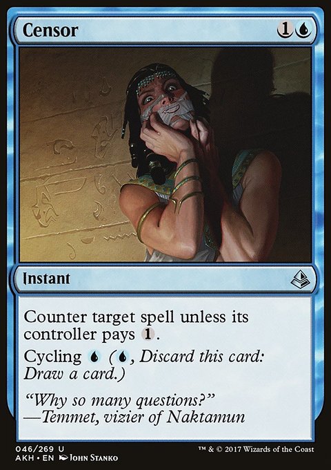 Censor, Amonkhet #46, Magic: The Gathering card