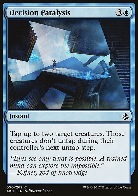 Decision Paralysis, Amonkhet #50, Magic: The Gathering card