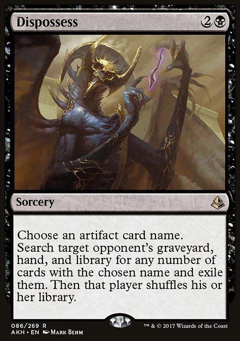 Dispossess, Amonkhet #86, Magic: The Gathering card
