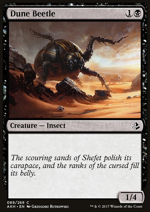 Dune Beetle, Amonkhet #89, Magic: The Gathering card