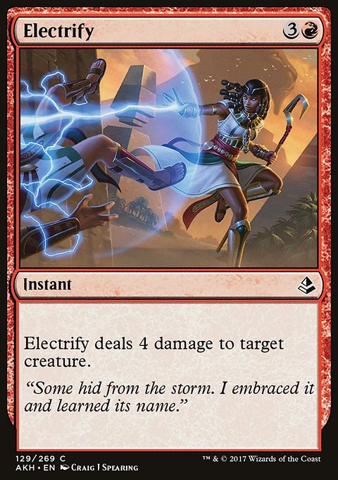 Electrify, Amonkhet #129, Magic: The Gathering card