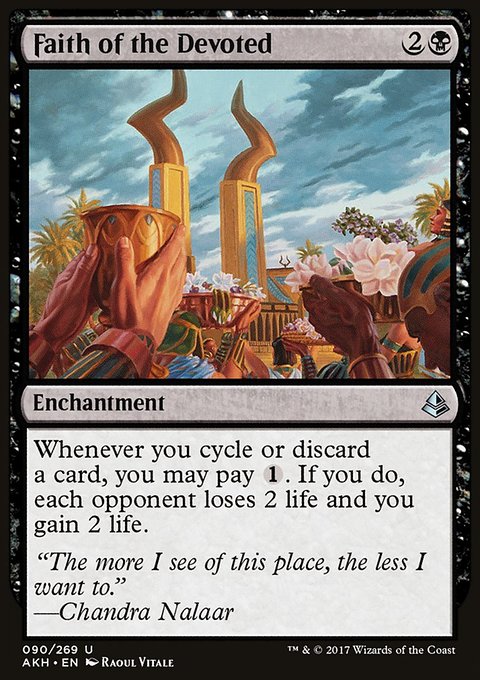 Faith of the Devoted, Amonkhet #90, Magic: The Gathering card