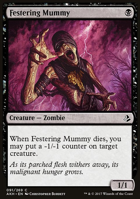 Festering Mummy, Amonkhet #91, Magic: The Gathering card