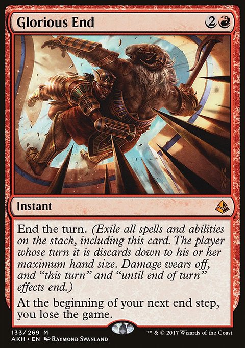 Glorious End, Amonkhet #133, Magic: The Gathering card