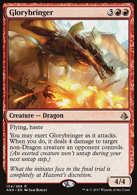 Glorybringer, Amonkhet #134, Magic: The Gathering card