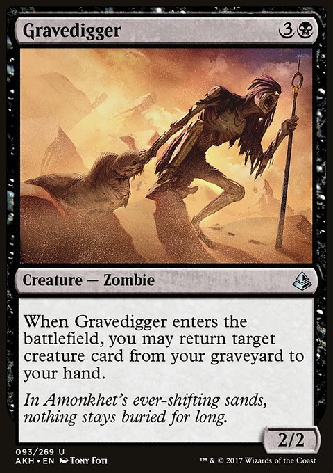 Gravedigger, Amonkhet #93, Magic: The Gathering card