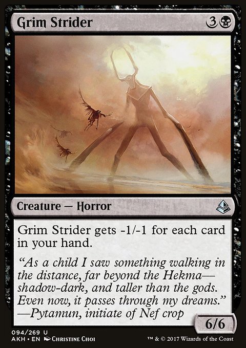 Grim Strider, Amonkhet #94, Magic: The Gathering card
