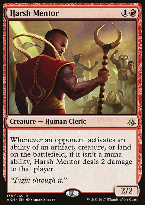 Harsh Mentor, Amonkhet #135, Magic: The Gathering card