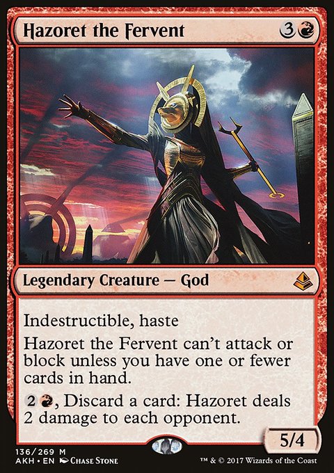 Hazoret the Fervent, Amonkhet #136, Magic: The Gathering card