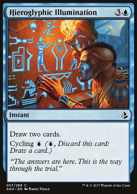 Hieroglyphic Illumination, Amonkhet #57, Magic: The Gathering card