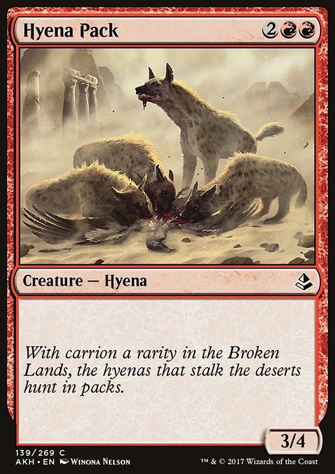 Hyena Pack, Amonkhet #139, Magic: The Gathering card
