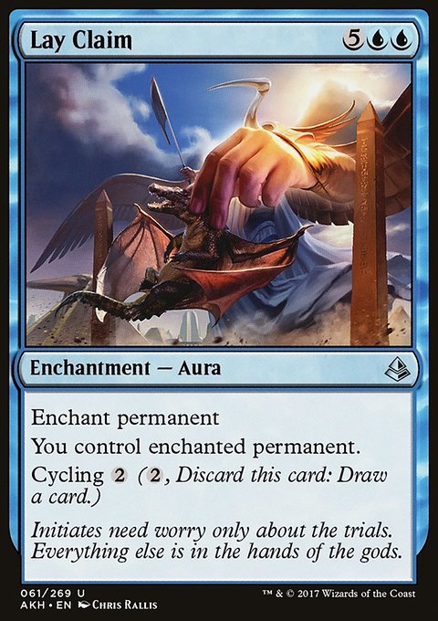 Lay Claim, Amonkhet #61, Magic: The Gathering card