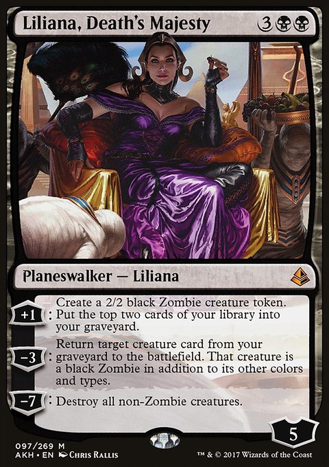 Liliana, Death's Majesty, Amonkhet #97, Magic: The Gathering card