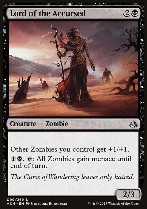 Lord of the Accursed, Amonkhet #99, Magic: The Gathering card