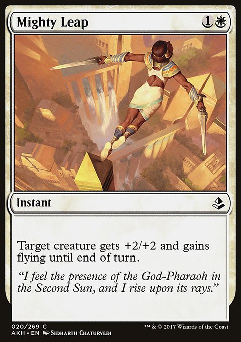Mighty Leap, Amonkhet #20, Magic: The Gathering card