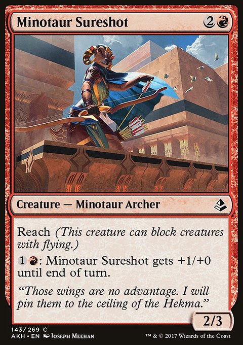 Minotaur Sureshot, Amonkhet #143, Magic: The Gathering card