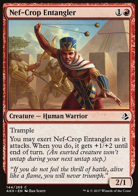 Nef-Crop Entangler, Amonkhet #144, Magic: The Gathering card