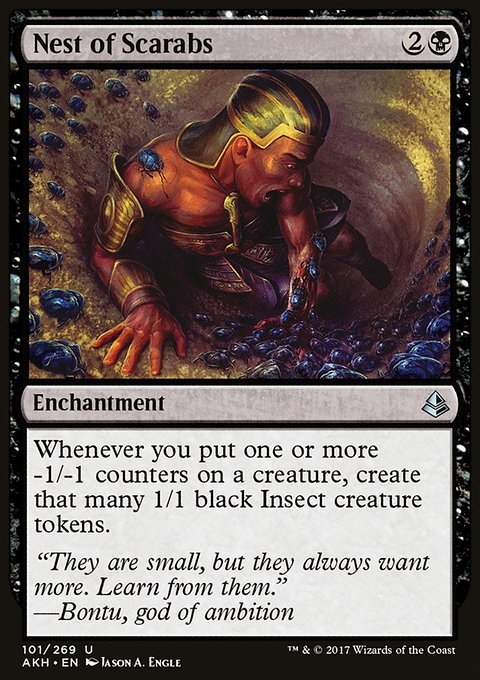 Nest of Scarabs, Amonkhet #101, Magic: The Gathering card