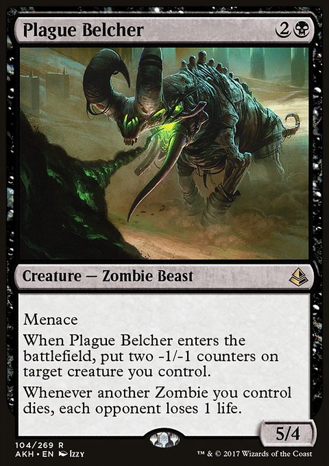 Plague Belcher, Amonkhet #104, Magic: The Gathering card